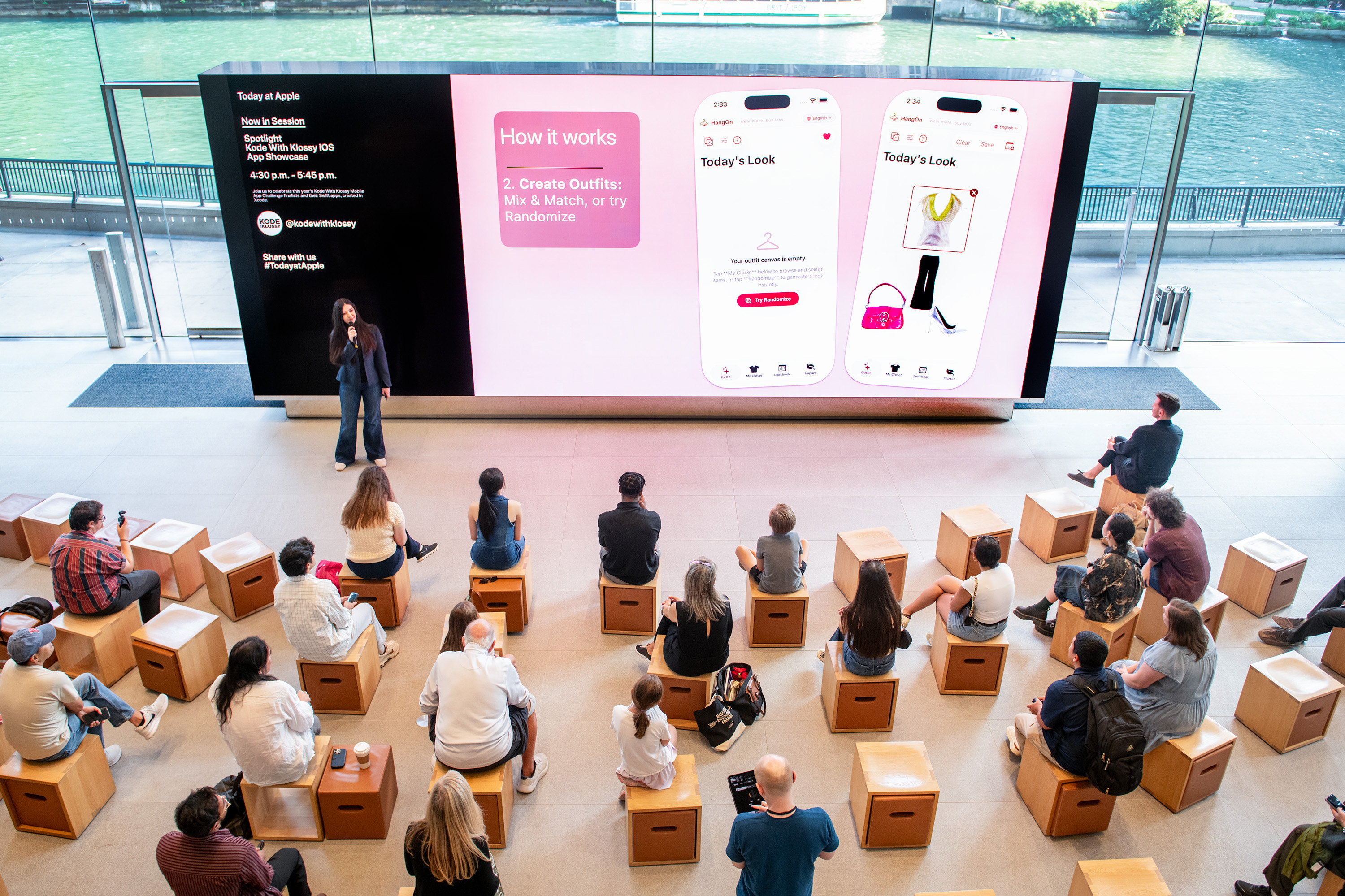 Presenting HangOn at Apple